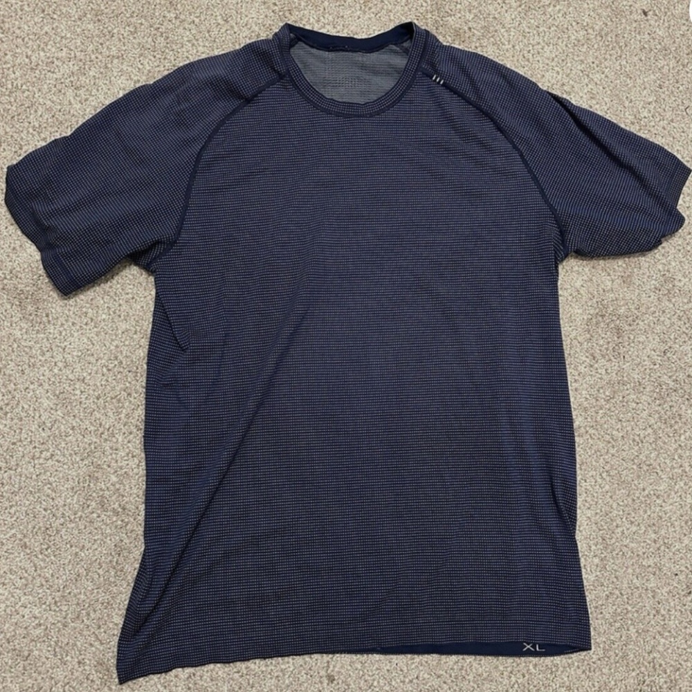 ** MUST GO**Lululemon Navy Blue Metal Vent Tech Short Sleeve 2.0 Shirt Men’s  XL
